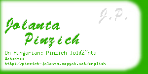 jolanta pinzich business card